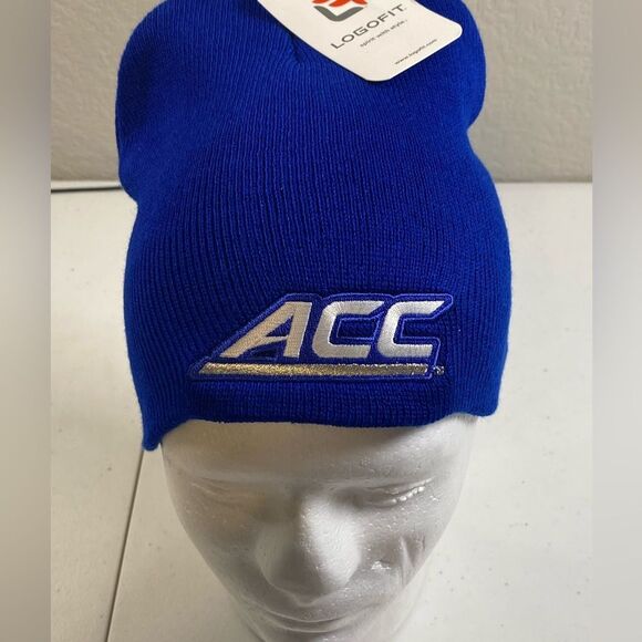 NWT NCAA Atlantic Coast Conference Blue Beanie Hat Embroidered ACC - Picture 1 of 3